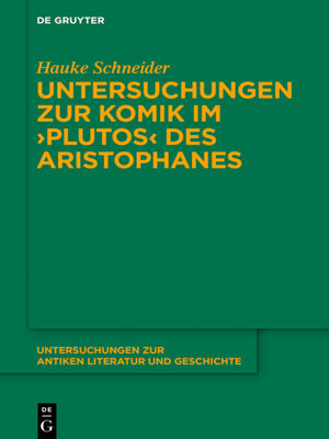 cover image of Untersuchungen zur Komik im ›Plutos  des Aristophanes